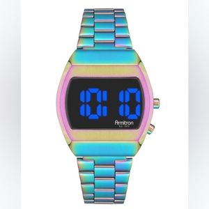 Armitron Griffy Iredescent Blue Watch NIB